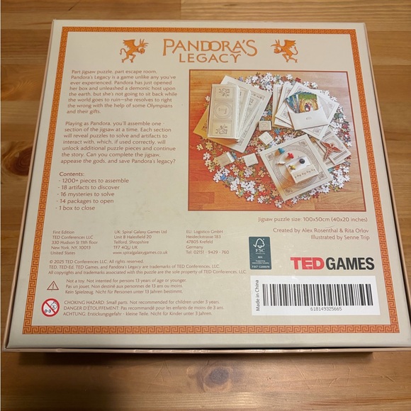 Pandora’s Legacy board game/puzzle - Picture 8 of 8